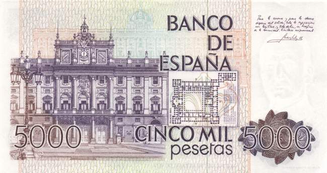 5000 Pesetas 1979